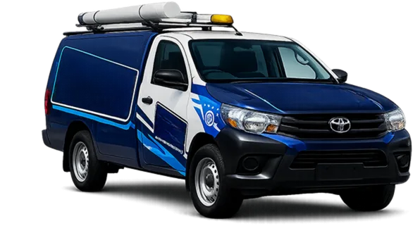 Our drain service van out on a Cremorne job