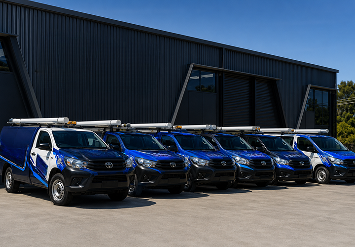 Fleet of Cremorne Blocked Drains plumbing vans